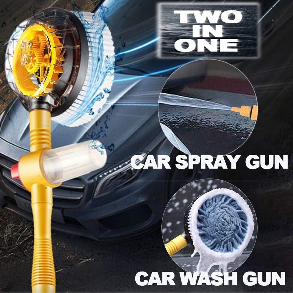 Auto Rotate 360° Car Wash Mop | Soft Microfiber & Soap Dispenser | Extendable Handle Car Cleaning Brush