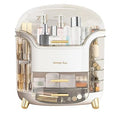 Luxury Makeup & Skincare Organizer Box with Lid & Drawers – Dustproof Waterproof Cosmetic Storage Case for Vanity, Bathroom & Dressing Table