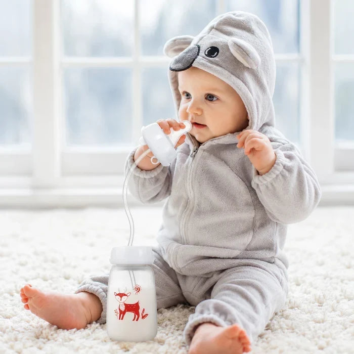 250ml Hands Free Baby Feeding Bottle | Self Feeding Milk Bottle for Babies & Toddlers