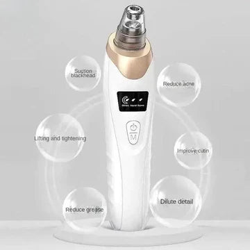 Electric Blackhead Remover Vacuum – Pore Cleaner & Acne Extractor Tool | 5 Suction Heads | Facial Skin Care Device
