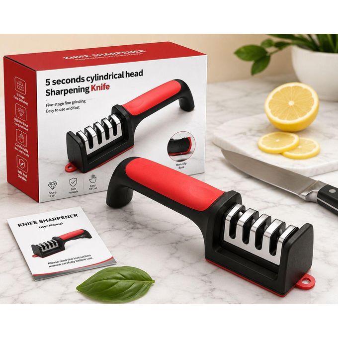Professional Knife Sharpener – 3 Stage Kitchen Blade Sharpening Tool