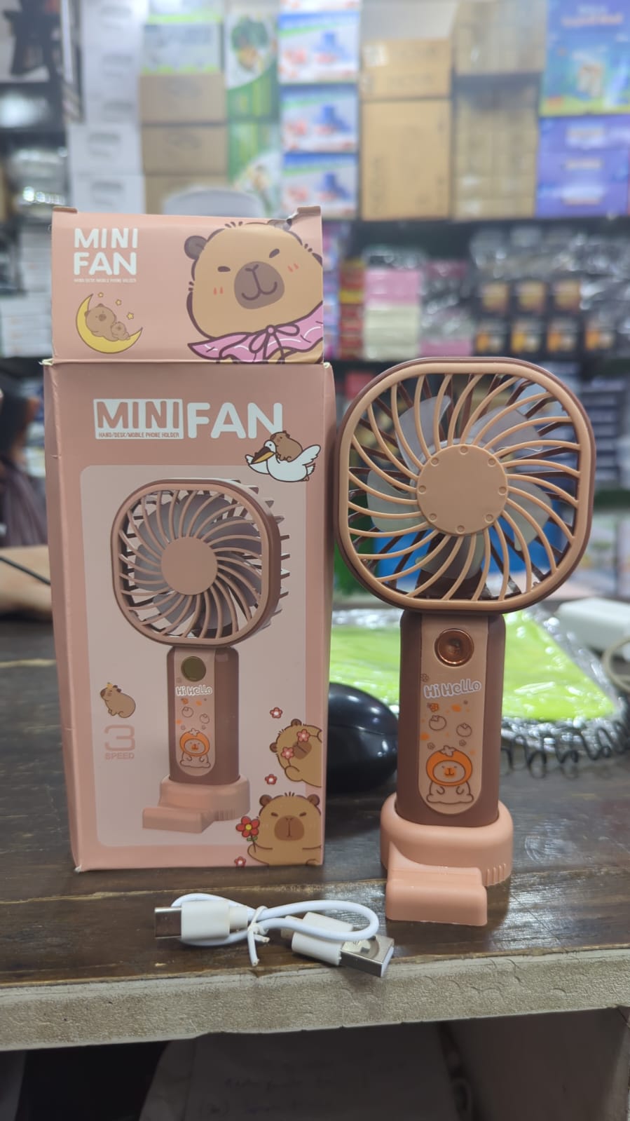 Portable Mini Fan – Compact USB Rechargeable Personal Fan