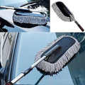 Soft Cotton Car Duster with Extendable Handle for Interior & Exterior Cleaning