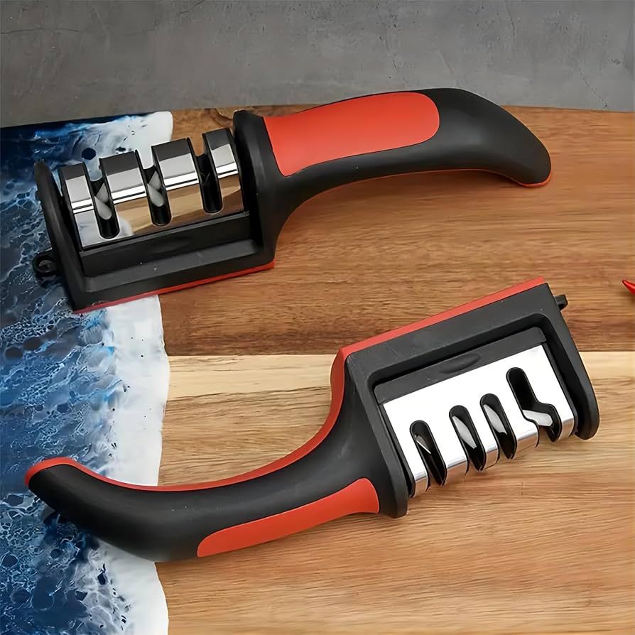 Professional Knife Sharpener – 3 Stage Kitchen Blade Sharpening Tool
