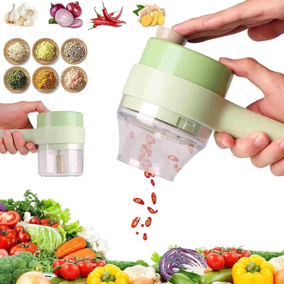 Rechargeable Handheld Electric Food Chopper – Vegetable, Onion & Meat Cutter