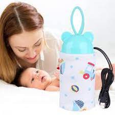 Portable USB Baby Bottle Warmer - Travel Milk Warmer Baby Feeding Bottle Warmer - Heating Thermostat Food Warmer