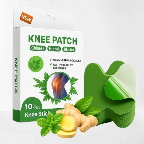 10 PCS Herbal Heat Therapy Knee Pain Relief Patches