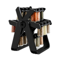 Premium 360° Rotating Spice Rack Organizer with 18 Glass Jars
